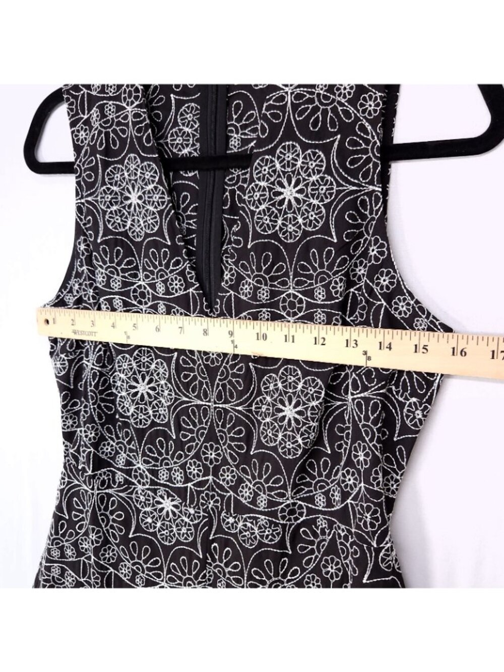 The Hippie Shake Jumpsuit Size 4 Wide Leg Floral Embroider Detail Retro 70's - Picture 8 of 13